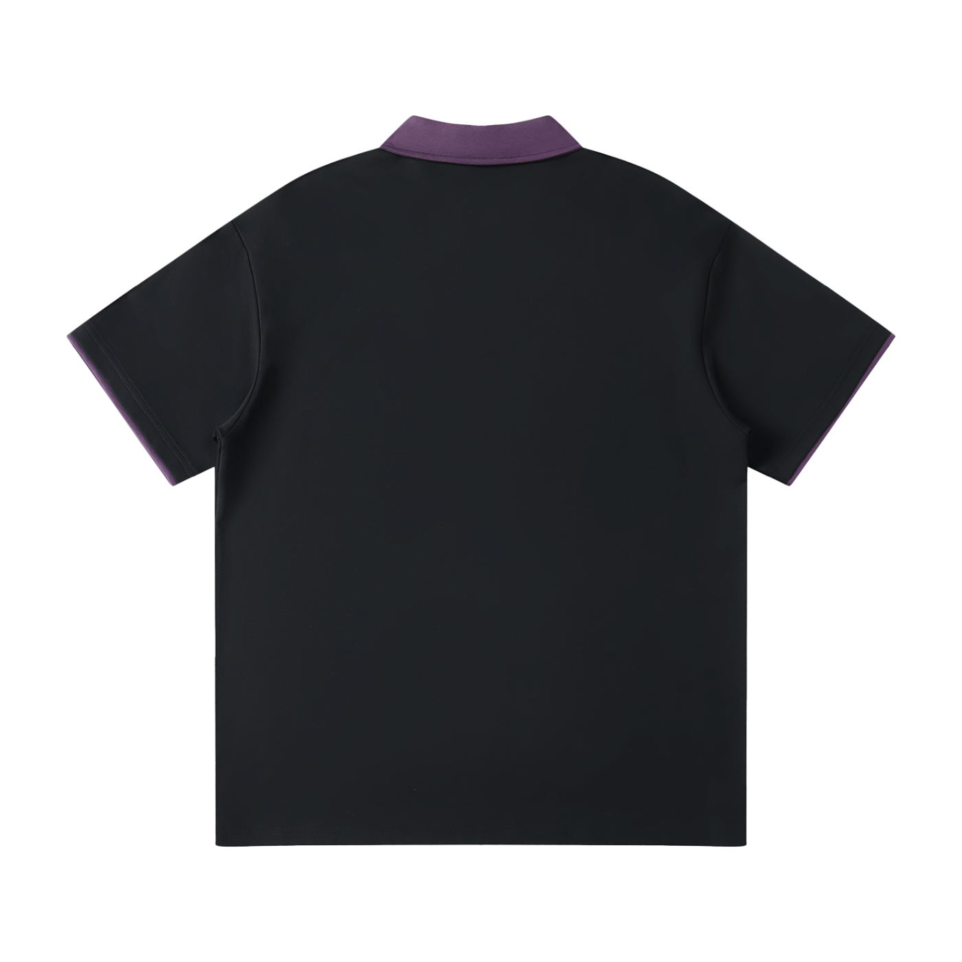 REVSOCIETY Contrast Collar Raglan Polo Shirt