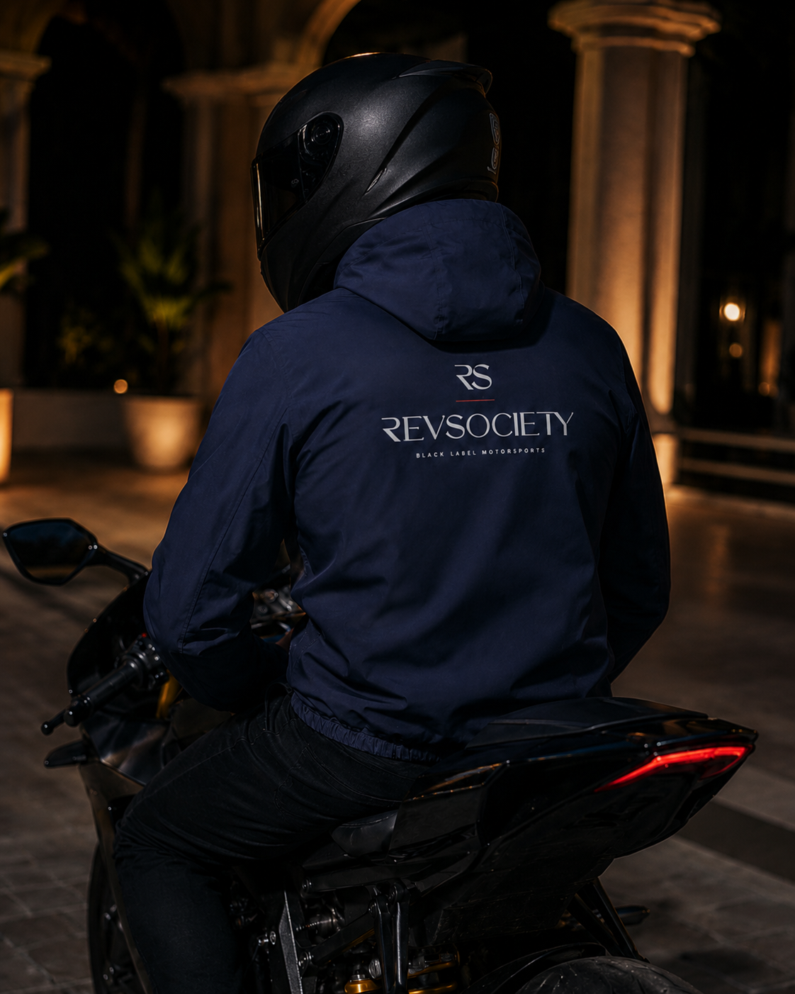 RevSociety Black Label Motorsports Soft Hooded Jacket